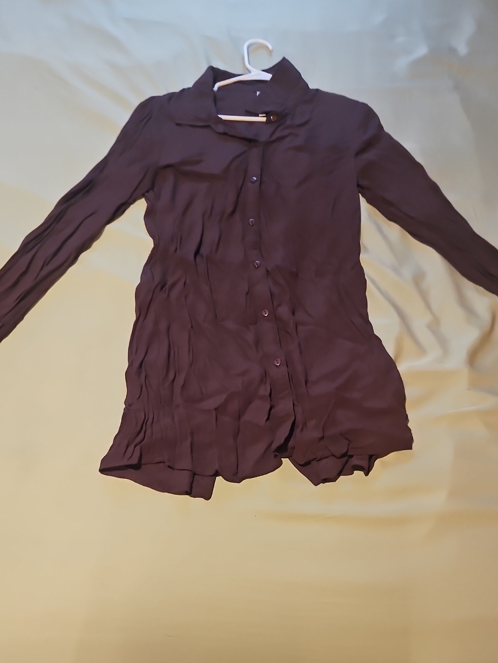 Miilla Clothing Plum Button-Front Long Sleeve Shirt